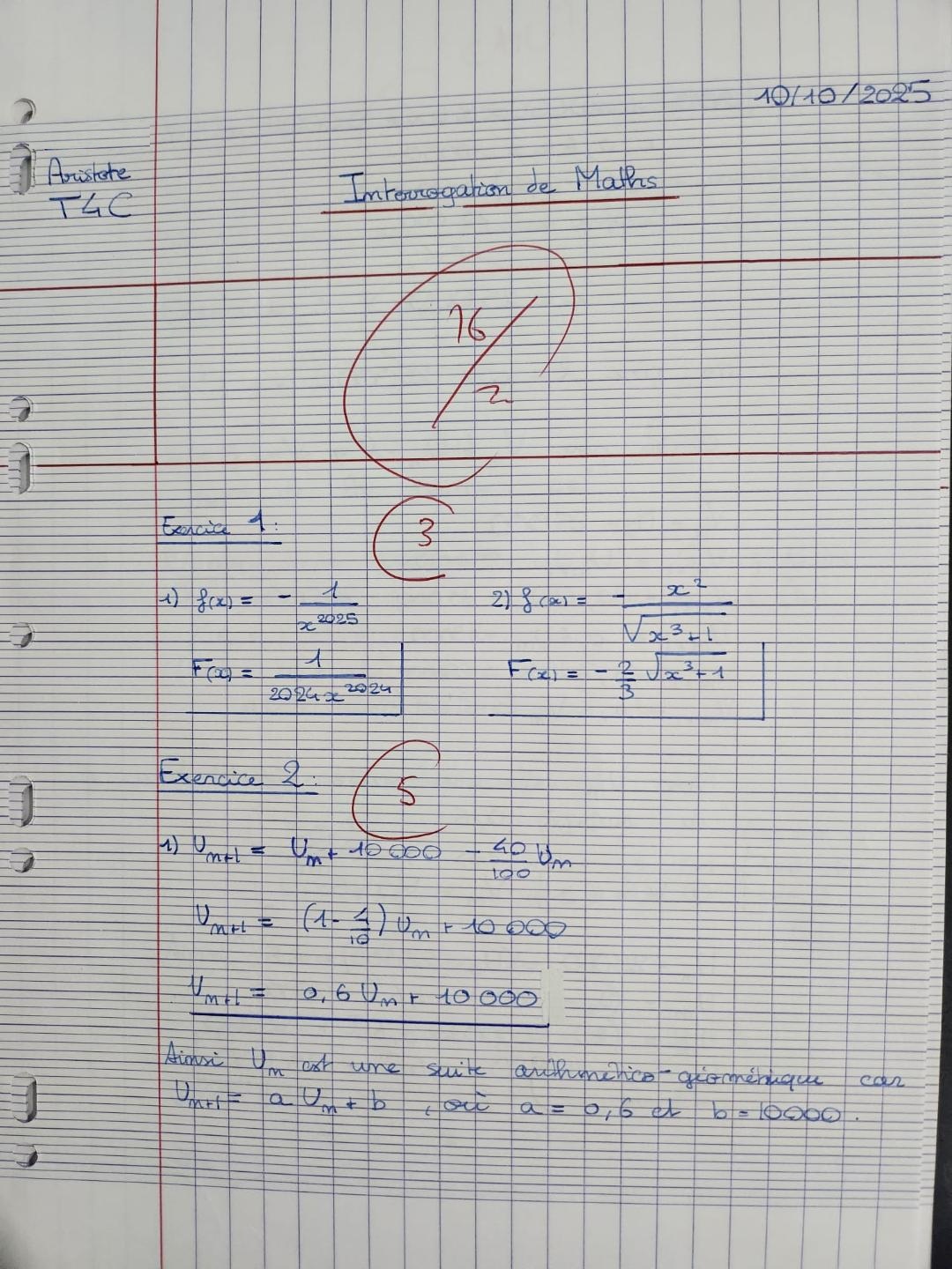 Eleve Terminale Math Stanislas